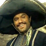 Aldo Sambrell con sombrero mexicano, caracterizado para Cien Rifles (1969)
