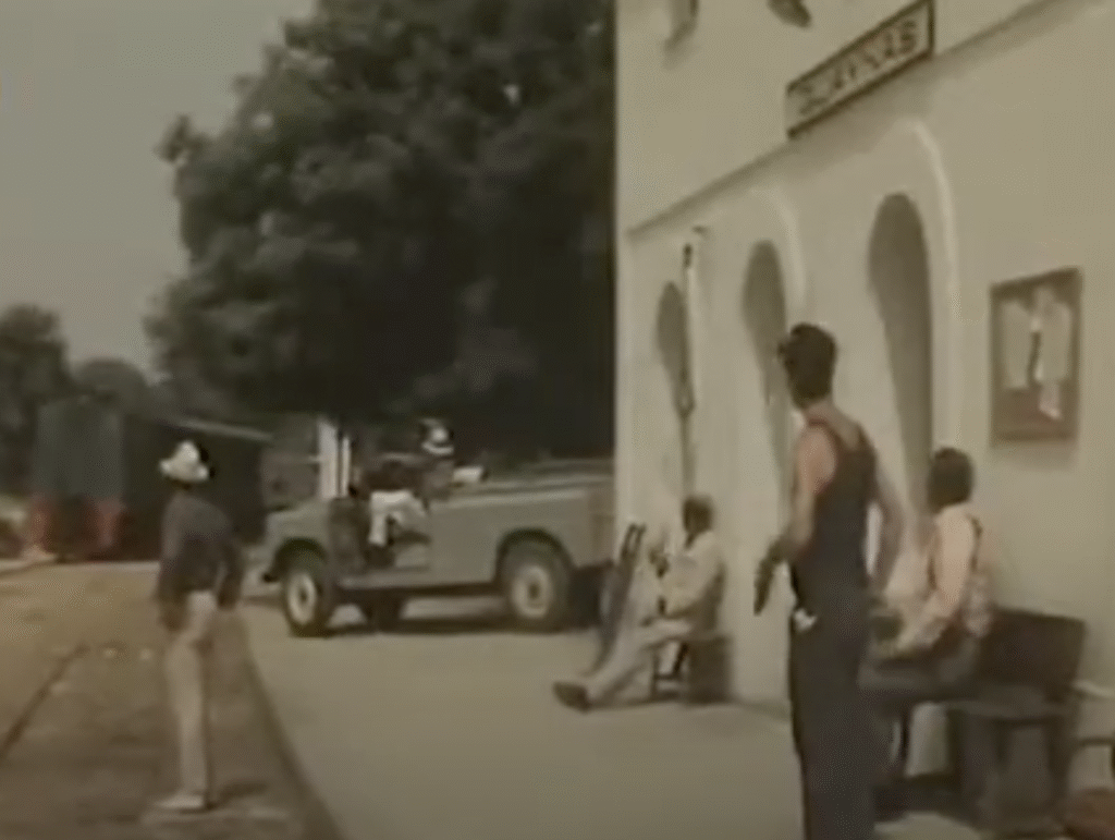 Estación caracterizada como Guaynas en El Aventurero de Guaynas (1966)